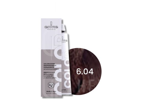 ENVIE HAIR COLOR profesjonalna trwała farba do włosów 100 ml | 6.04