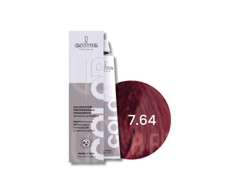 ENVIE HAIR COLOR profesjonalna trwała farba do włosów 100 ml | 7.64