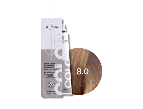 ENVIE HAIR COLOR profesjonalna trwała farba do włosów 100 ml | 8.0