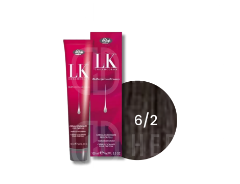 LISAP LK OPC trwała farba do włosów z olejkami 100 ml | 6/2