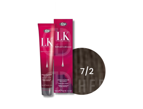 LISAP LK OPC trwała farba do włosów z olejkami 100 ml | 7/2