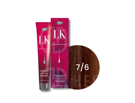LISAP LK OPC trwała farba do włosów z olejkami 100 ml | 7/6