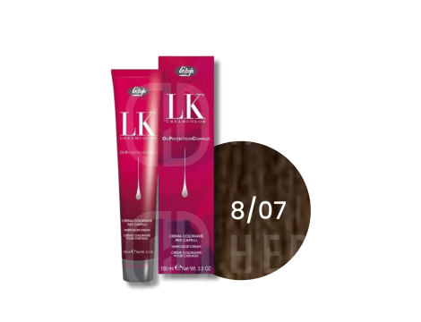 LISAP LK OPC trwała farba do włosów z olejkami 100 ml | 8/07
