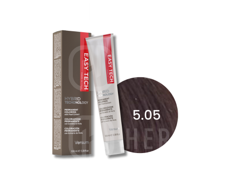 VERSUM EASY TECH profesjonalna trwała farba do włosów 100 ml | 5.05