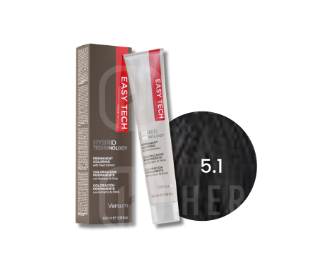 VERSUM EASY TECH profesjonalna trwała farba do włosów 100 ml | 5.1