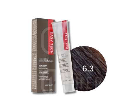 VERSUM EASY TECH profesjonalna trwała farba do włosów 100 ml | 6.3