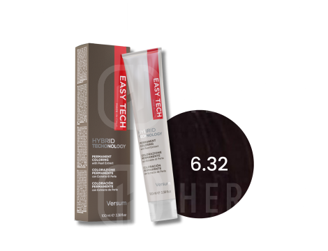 VERSUM EASY TECH profesjonalna trwała farba do włosów 100 ml | 6.32