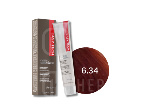 VERSUM EASY TECH profesjonalna trwała farba do włosów 100 ml | 6.34