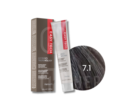 VERSUM EASY TECH profesjonalna trwała farba do włosów 100 ml | 7.1