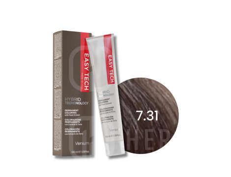 VERSUM EASY TECH profesjonalna trwała farba do włosów 100 ml | 7.31