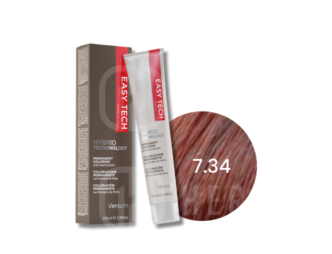 VERSUM EASY TECH profesjonalna trwała farba do włosów 100 ml | 7.34