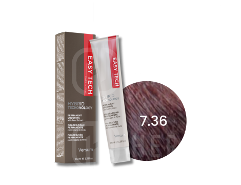 VERSUM EASY TECH profesjonalna trwała farba do włosów 100 ml | 7.36