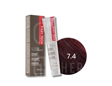 VERSUM EASY TECH profesjonalna trwała farba do włosów 100 ml | 7.4