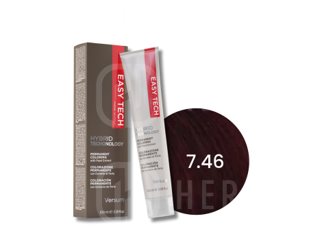 VERSUM EASY TECH profesjonalna trwała farba do włosów 100 ml | 7.46