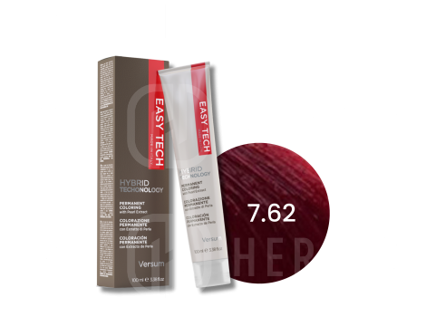 VERSUM EASY TECH profesjonalna trwała farba do włosów 100 ml | 7.62