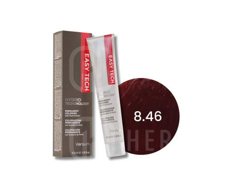 VERSUM EASY TECH profesjonalna trwała farba do włosów 100 ml | 8.46