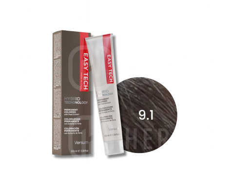 VERSUM EASY TECH profesjonalna trwała farba do włosów 100 ml | 9.1