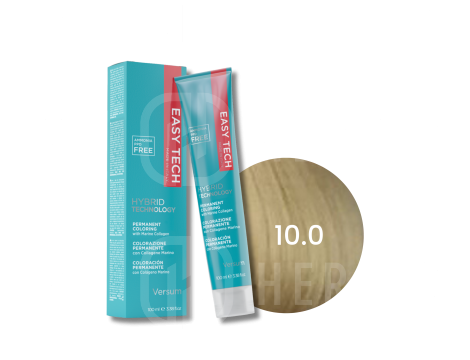 VERSUM EASY TECH trwała farba do włosów bez amoniaku 100 ml | 10.0