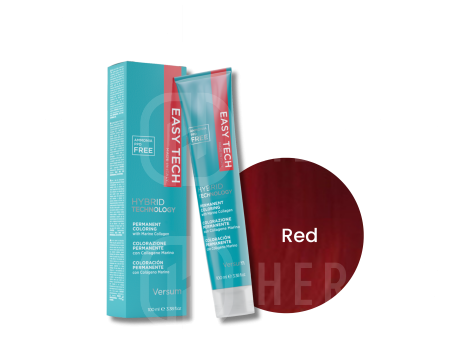 VERSUM EASY TECH trwała farba do włosów bez amoniaku 100 ml | Red