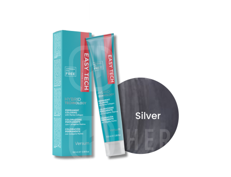 VERSUM EASY TECH trwała farba do włosów bez amoniaku 100 ml | Silver