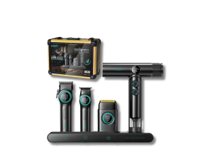VGR PRO 4IN1 zestaw w walizce | maszynka + trymer + golarka + suszarka