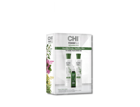 CHI POWER PLUS Kit zestaw regenerujący | szampon + odżywka + kuracja