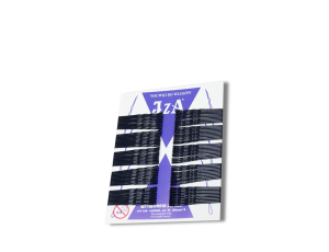 IZA wsuwki do włosów karbowane z kulką czarne 6 cm 100 szt.