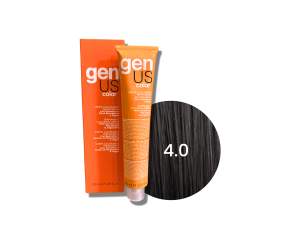 GENUS COLOR krem koloryzujący profesjonalna farba do włosów 100 ml | 4.0
