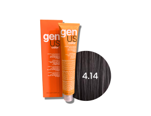 GENUS COLOR krem koloryzujący profesjonalna farba do włosów 100 ml | 4.14