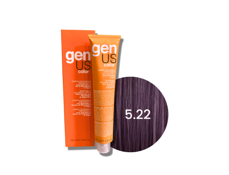 GENUS COLOR krem koloryzujący profesjonalna farba do włosów 100 ml | 5.22
