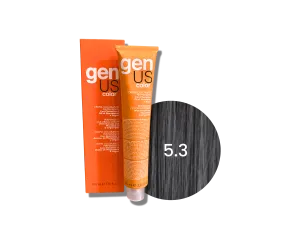 GENUS COLOR krem koloryzujący profesjonalna farba do włosów 100 ml | 5.3