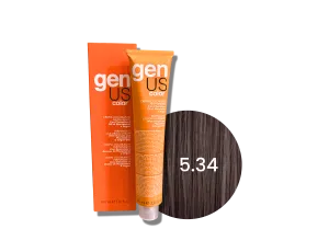 GENUS COLOR krem koloryzujący profesjonalna farba do włosów 100 ml | 5.34