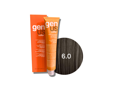 GENUS COLOR krem koloryzujący profesjonalna farba do włosów 100 ml | 6.0