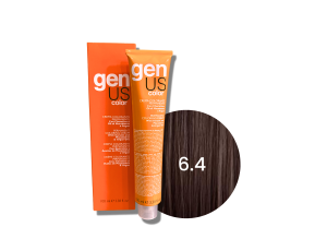 GENUS COLOR krem koloryzujący profesjonalna farba do włosów 100 ml | 6.4