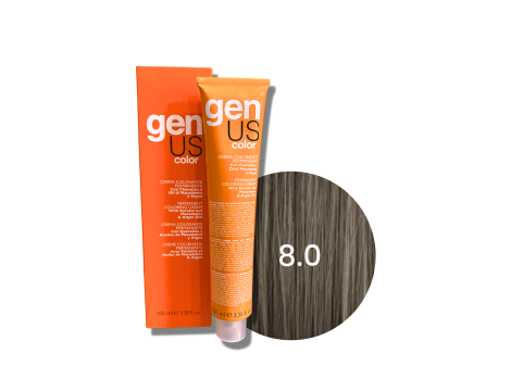 GENUS COLOR krem koloryzujący profesjonalna farba do włosów 100 ml | 8.0