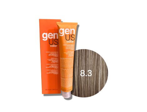GENUS COLOR krem koloryzujący profesjonalna farba do włosów 100 ml | 8.3