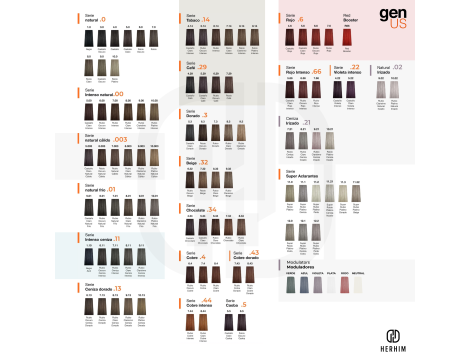 GENUS COLOR krem koloryzujący profesjonalna farba do włosów 100 ml | 8.4 - 3