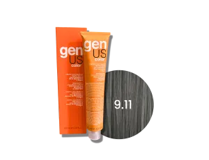GENUS COLOR krem koloryzujący profesjonalna farba do włosów 100 ml | 9.11