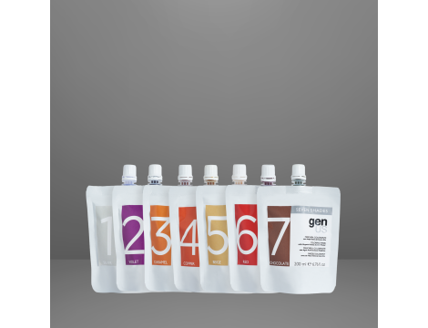 GENUS SEVEN SHADES maska koloryzująca z wodą organiczną 200 ml | Chocolate - 6