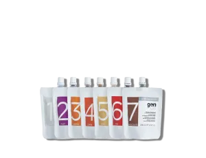 GENUS SEVEN SHADES zestaw masek koloryzujących z wodą organiczną 7 x 200 ml