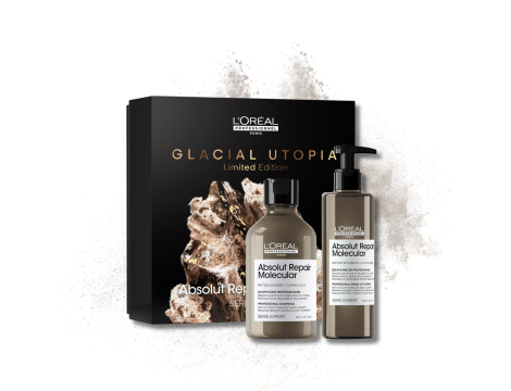 L'OREAL ABSOLUT REPAIR MOLECULAR Glacial Utopia zestaw | szampon + serum - 2