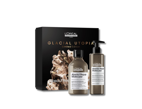 L'OREAL ABSOLUT REPAIR MOLECULAR Glacial Utopia zestaw | szampon + serum