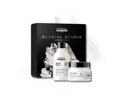 L'OREAL METAL DETOX Glacial Utopia zestaw | szampon + maska - 2