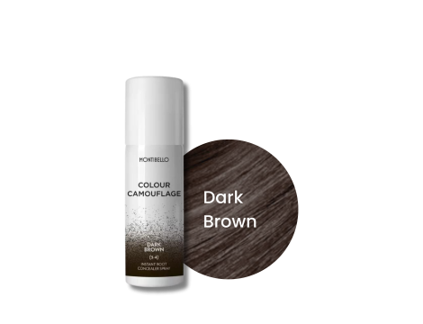 MONTIBELLO COLOUR CAMOUFLAGE spray na odrosty 125 ml | Dark Brown