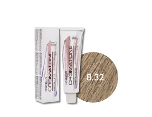 MONTIBELLO CROMATONE METALLICS profesjonalna farba do włosów 60 ml | 8.32