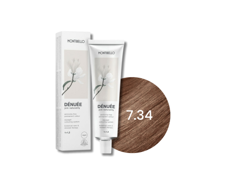 MONTIBELLO DENUEE naturalna farba do włosów bez amoniaku 60 ml | 7.34