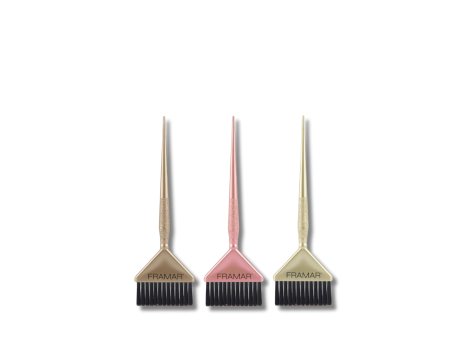 FRAMAR Big Daddy Brush Set zestaw pędzli do farbowania 3 szt. | Metallic