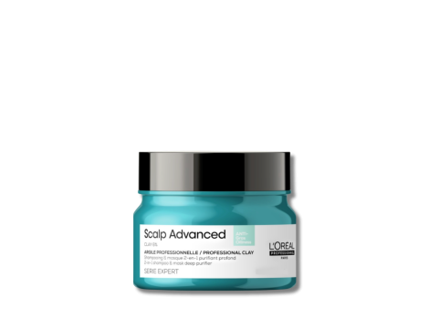 L'OREAL SCALP ADVANCED CLAY 6% maska oczyszczająca z glinką 2w1 75 ml