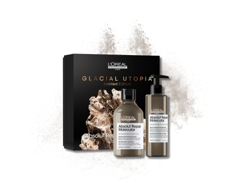 L'OREAL ABSOLUT REPAIR MOLECULAR Glacial Utopia zestaw | szampon + serum - 2