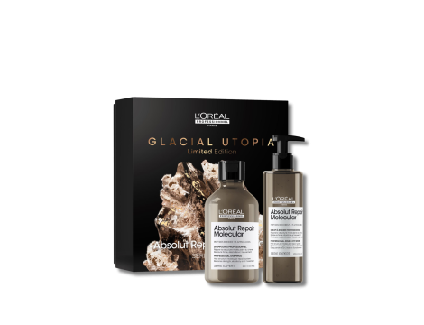 L'OREAL ABSOLUT REPAIR MOLECULAR Glacial Utopia zestaw | szampon + serum